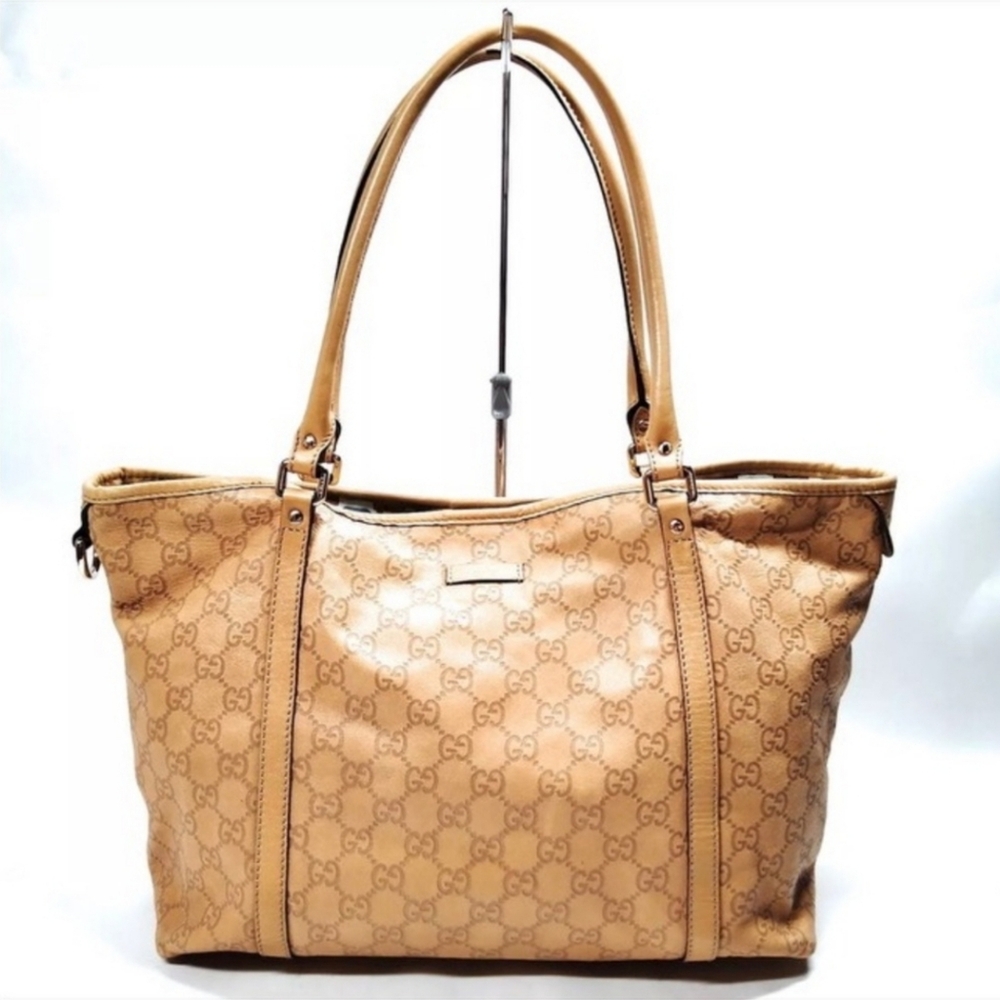 GUCCI Beige Guccissma Tote